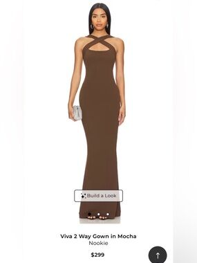 Nookie 2 Way Gown in Mocha